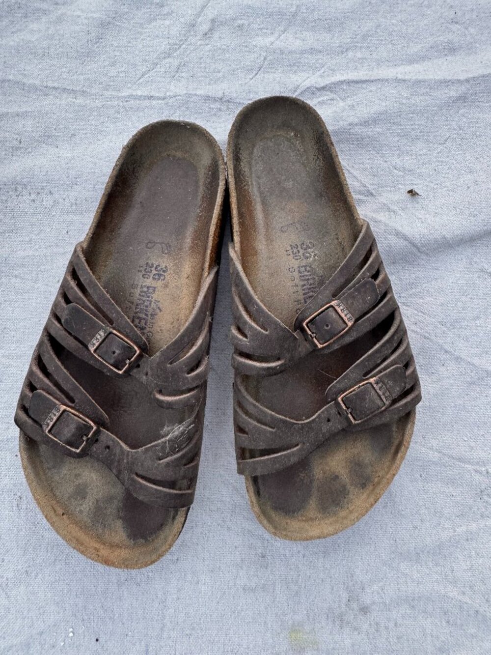 Birkenstock Granada Brown Leather Sandals 36